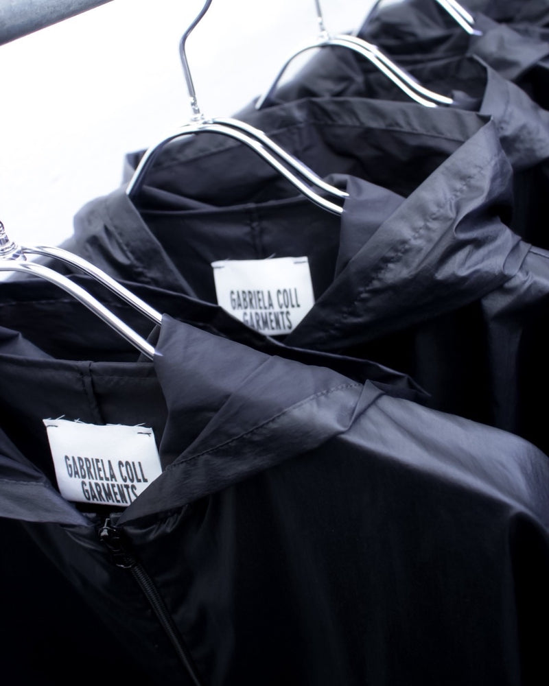 GABRIELA COLL GARMENTS / NO.258 EXCLUSIVE HOODED JACKET - Black
