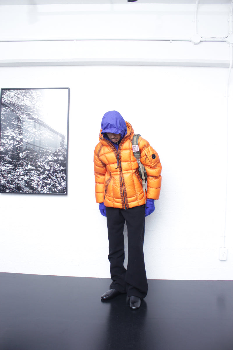 C.P. COMPANY / D.D. SHELL HOODED JACKET - Russet Orange (19CMOW702A)