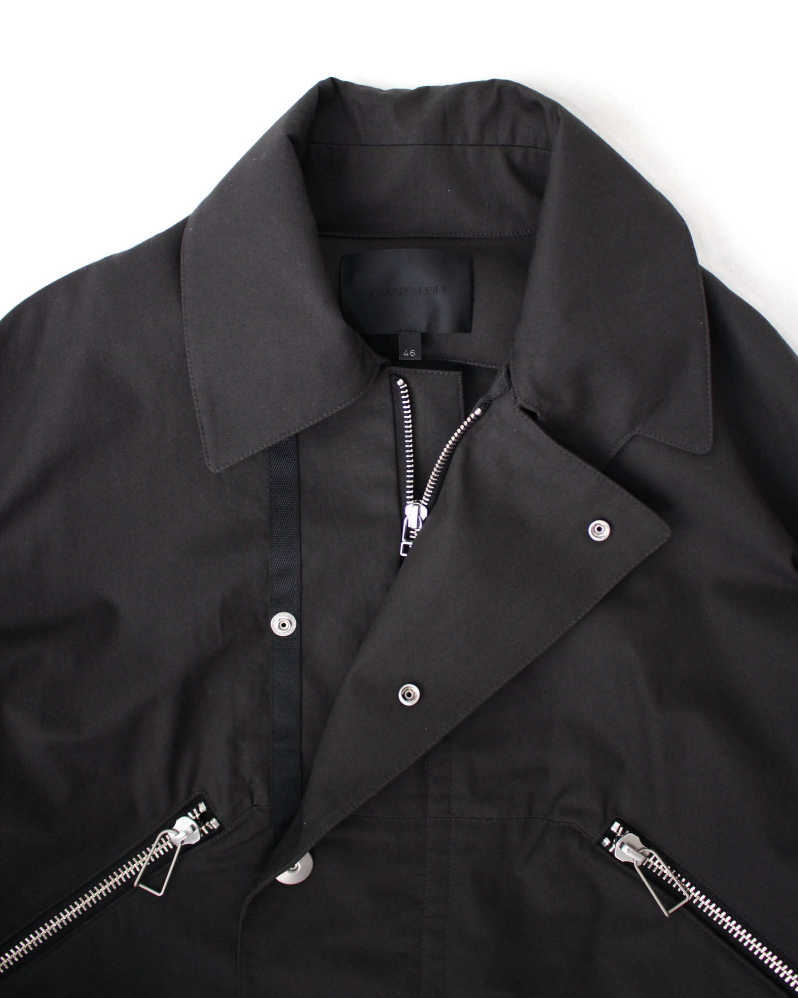 Omar Afridi / DRAWCORD BLOUSON (SS25-BZ-103-02) Charcoal Omar Afridi / DRAWCORD BLOUSON (SS25-BZ-103-02) Charcoal