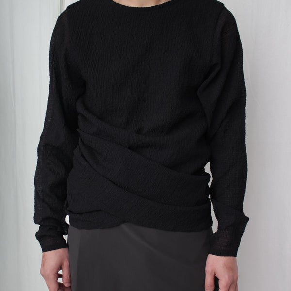 【新品未使用】Omar Afridi 25SS DRAPED L/S TOP 25ss Omar Afridi Draped L/S Top ブラッ - メルカリ