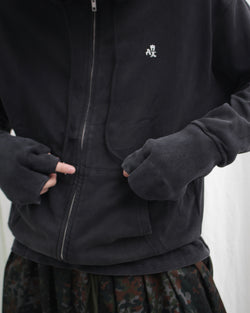 SE ZIP UP HOODIE (AAA1) Black