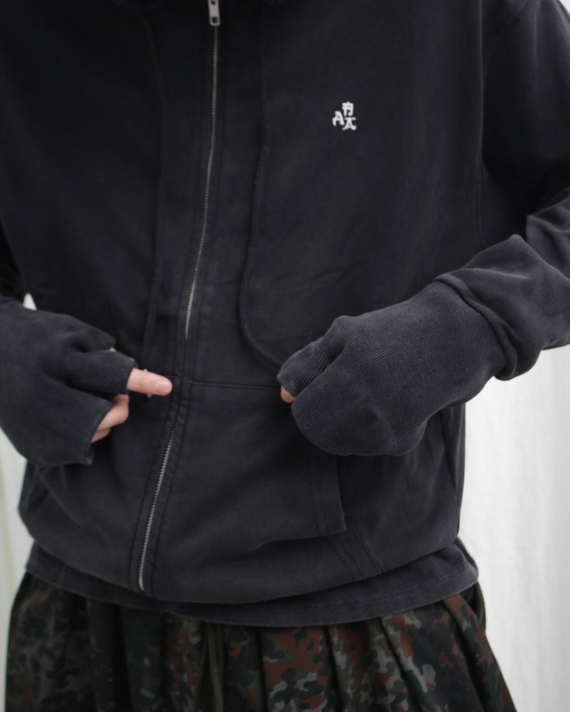 SE ZIP UP HOODIE (AAA1) Black