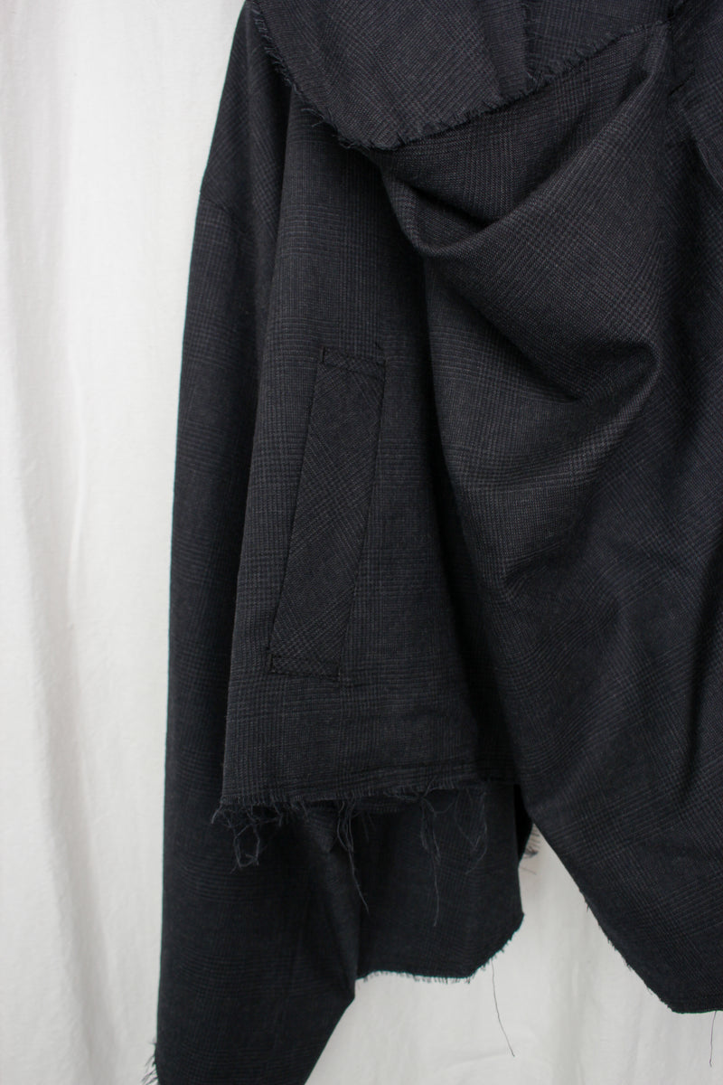 SULVAM / SHORT SCARF BLOUSON - Gray (WW-Y01-110)