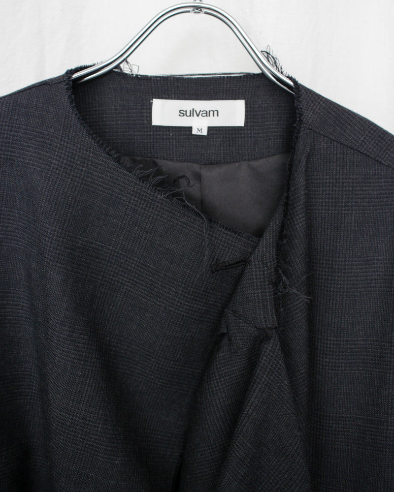 SULVAM / SHORT SCARF BLOUSON - Gray (WW-Y01-110)