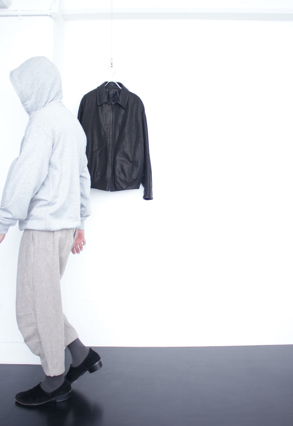 OMAR AFRIDI / BUD BLOUSON - Black (OA-AW25-LTH-103-01)