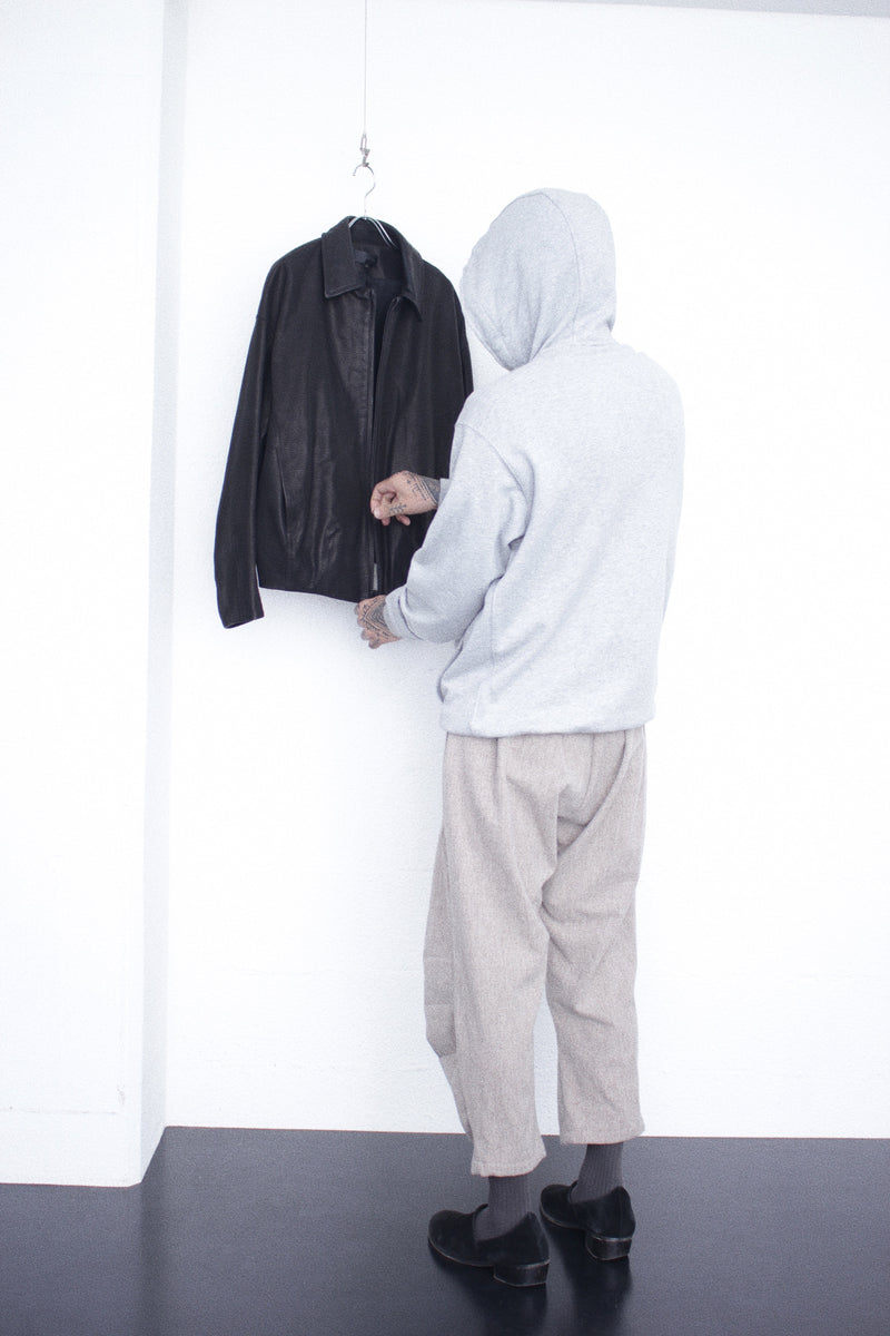 OMAR AFRIDI / BUD BLOUSON - Black (OA-AW25-LTH-103-01)