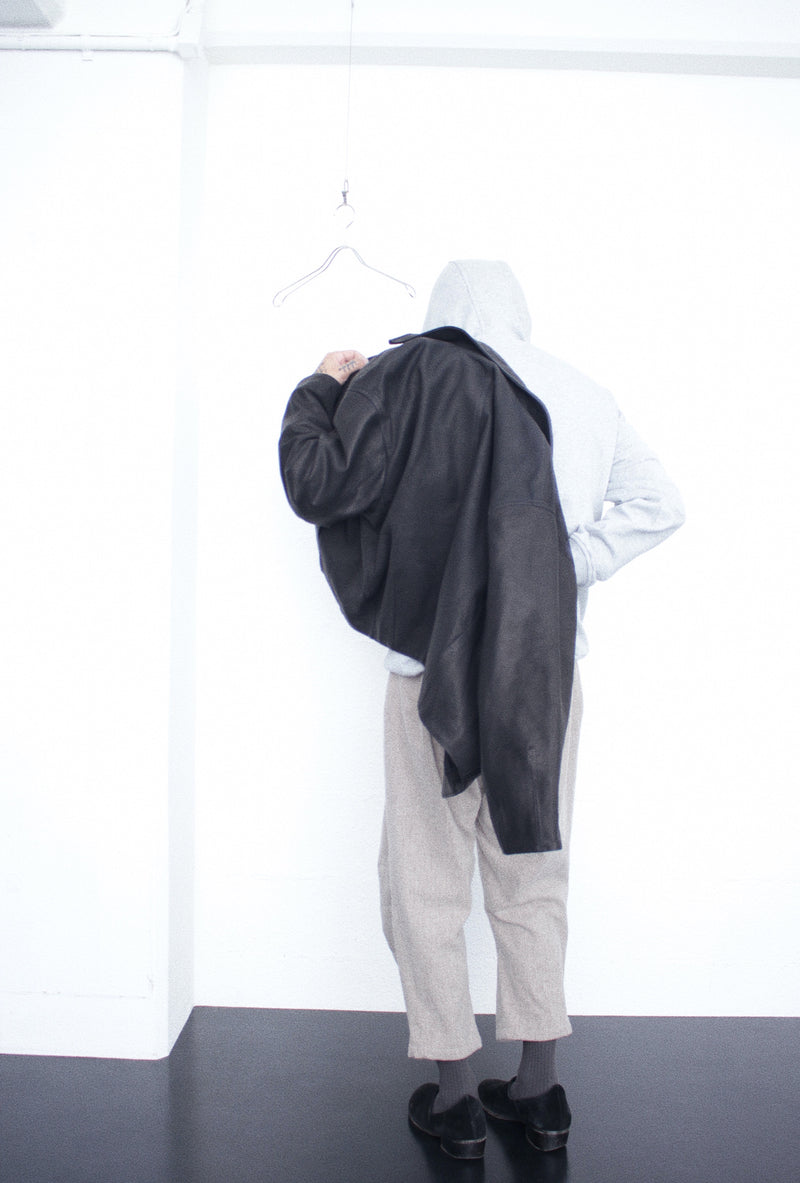 OMAR AFRIDI / BUD BLOUSON - Black (OA-AW25-LTH-103-01)
