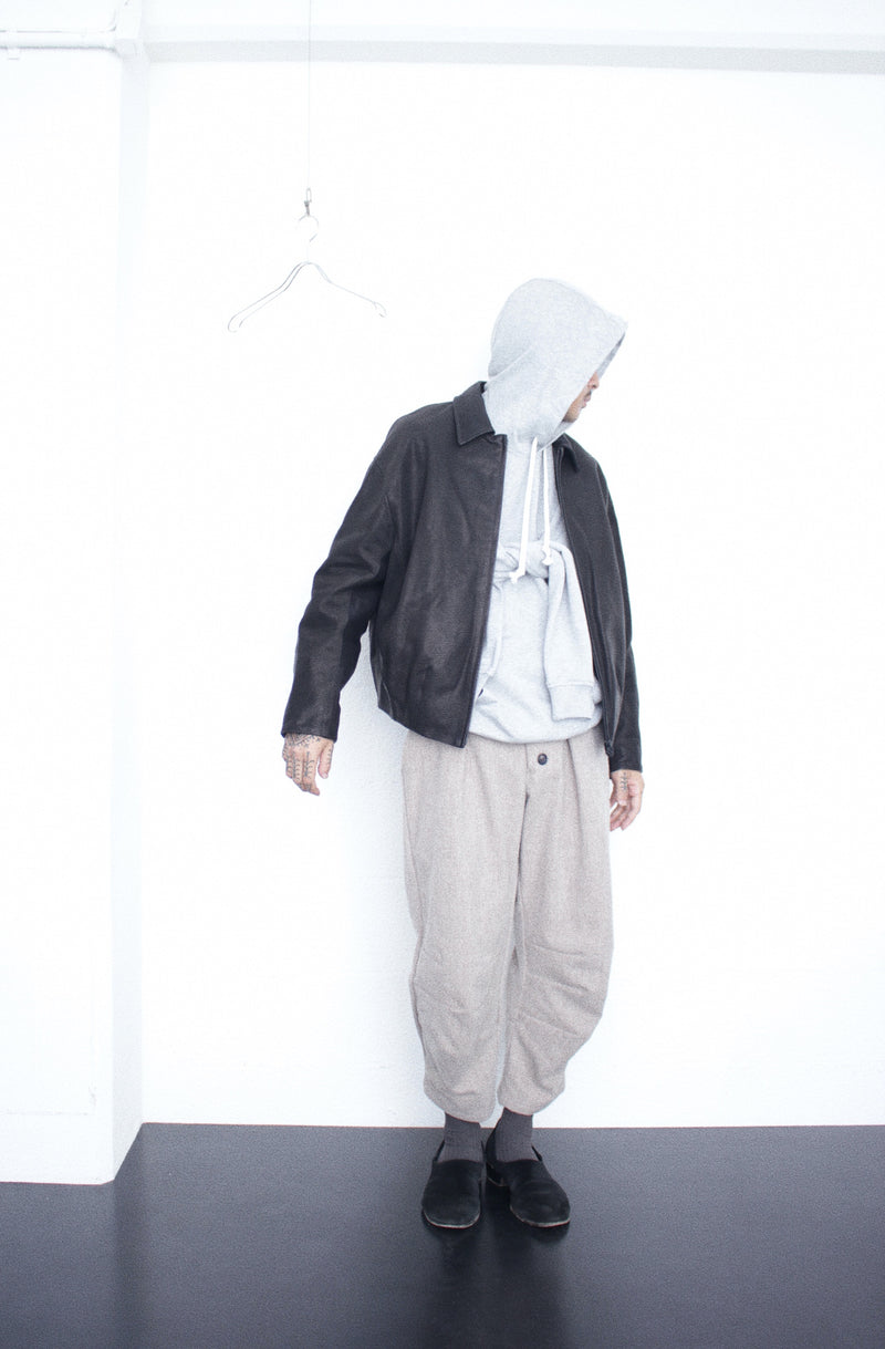 OMAR AFRIDI / BUD BLOUSON - Black (OA-AW25-LTH-103-01)