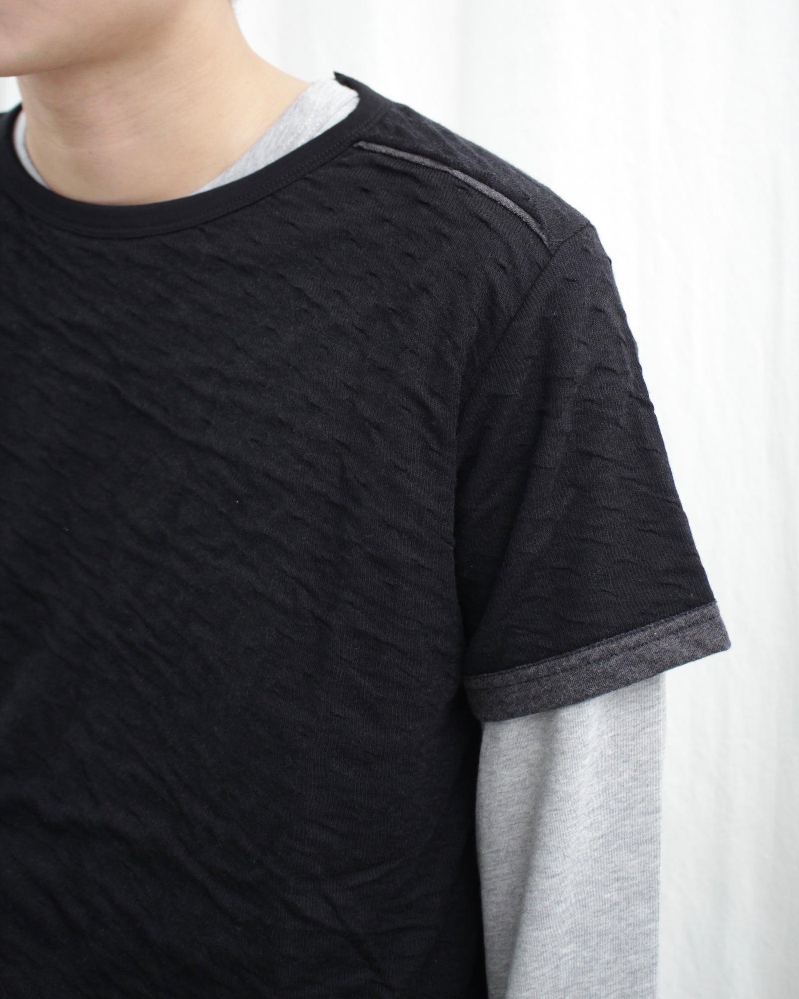 【関税込み】AFFXWRKS ブラック＆グレー リバーシブル Tシャツ AFFXWRKS / REVERSE T-SHIRT (FW24T08) Black/Grey – Mukta / Sal