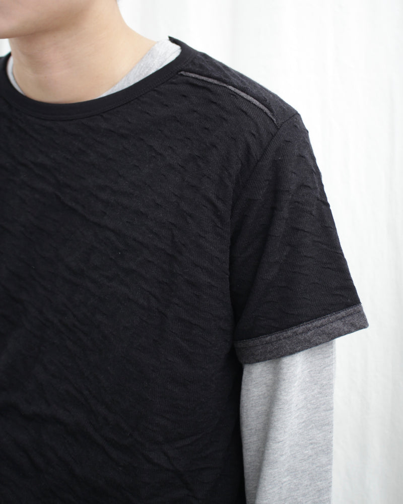 REVERSE T-SHIRT (FW24T08) Black/Grey