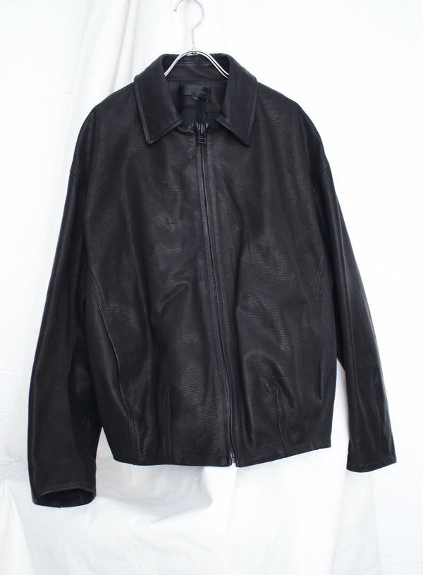 OMAR AFRIDI / BUD BLOUSON - Black (OA-AW25-LTH-103-01)