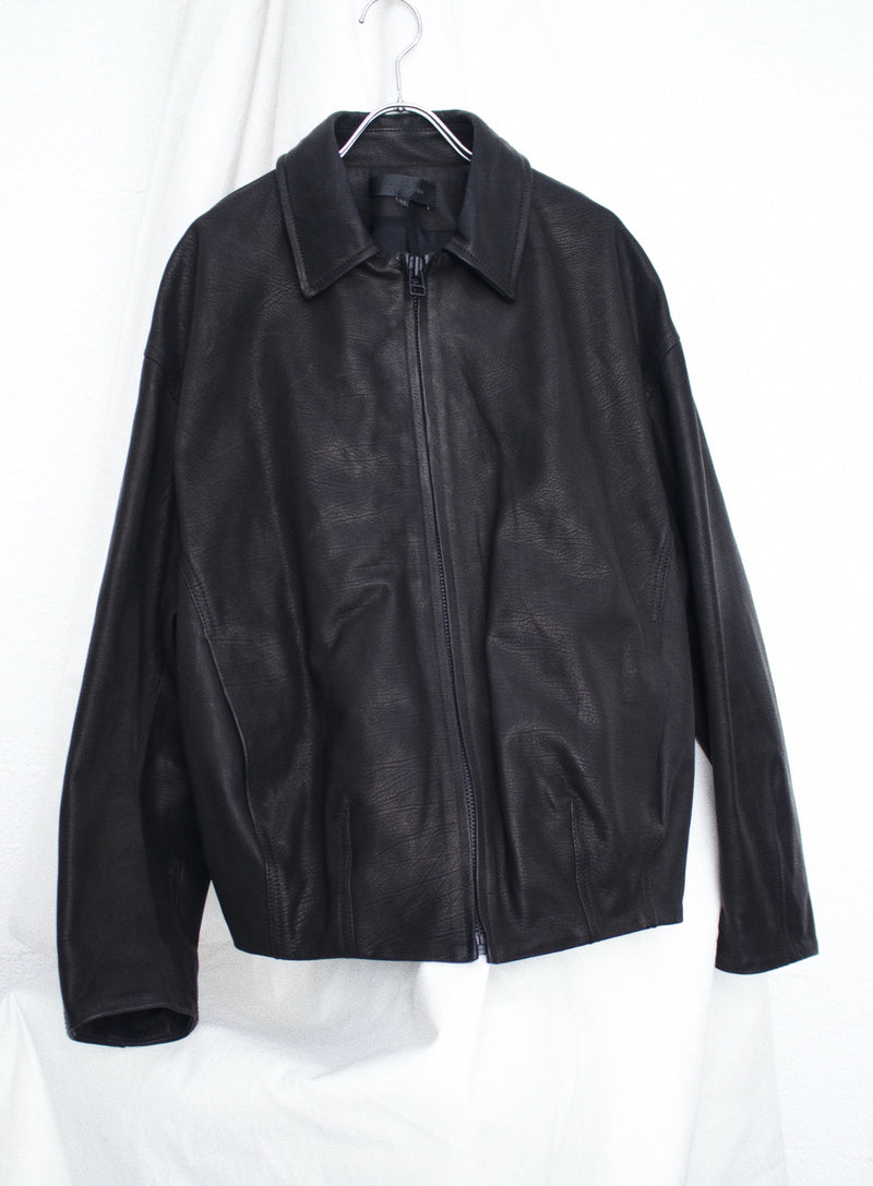 OMAR AFRIDI / BUD BLOUSON - Black (OA-AW25-LTH-103-01)