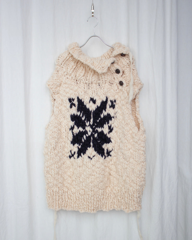 KNIT (KLAUDIA-VEST-CR) Cream