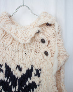 KNIT (KLAUDIA-VEST-CR) Cream