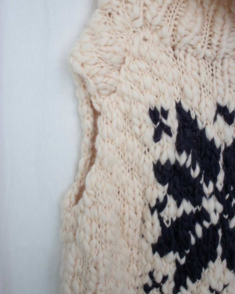 KNIT (KLAUDIA-VEST-CR) Cream