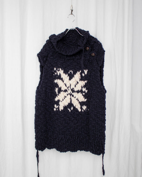 KNIT (KLAUDIA-VEST-CR) Navy