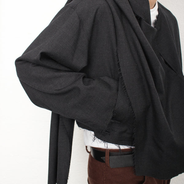 sulvam スカーフ sulvam サルバム 通販 SHORT SCARF BLOUSON (WW-Y01-110) Gray