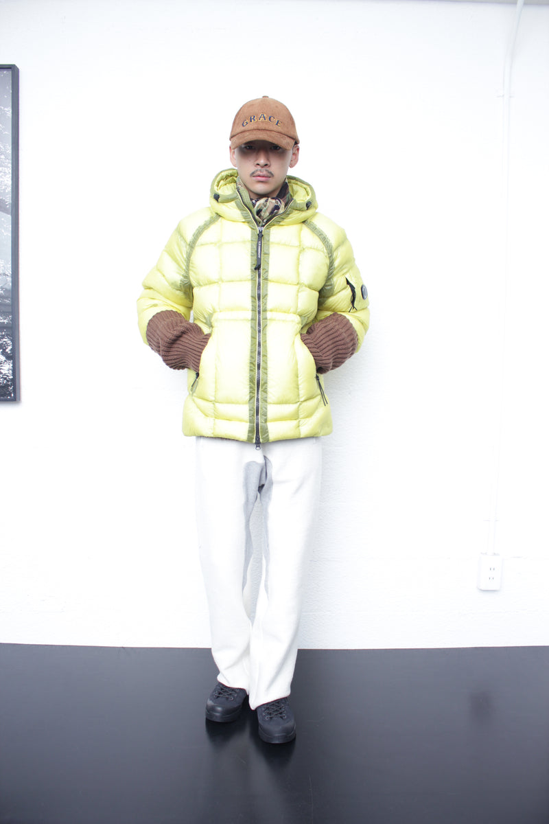 C.P. COMPANY / D.D. SHELL HOODED JACKET - Green Sheen (19CMOW702A)