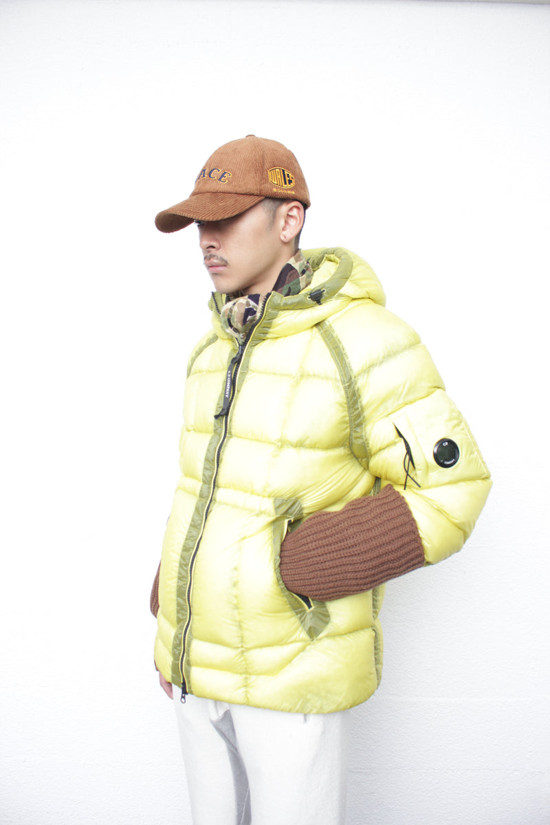 C.P. COMPANY / D.D. SHELL HOODED JACKET - Green Sheen (19CMOW702A)
