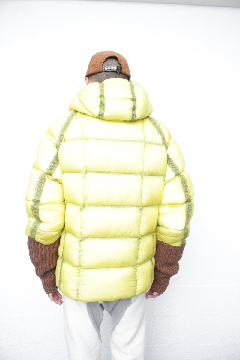 C.P. COMPANY / D.D. SHELL HOODED JACKET - Green Sheen (19CMOW702A)