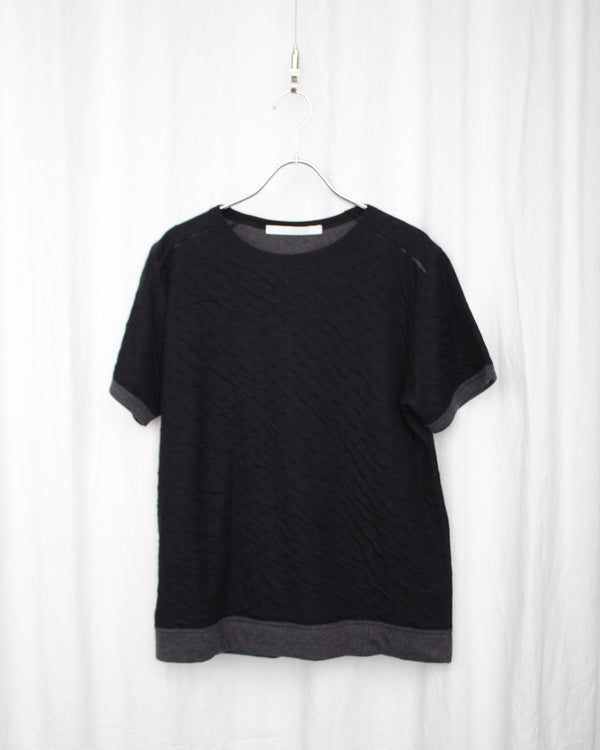 REVERSE T-SHIRT (FW24T08) Black/Grey