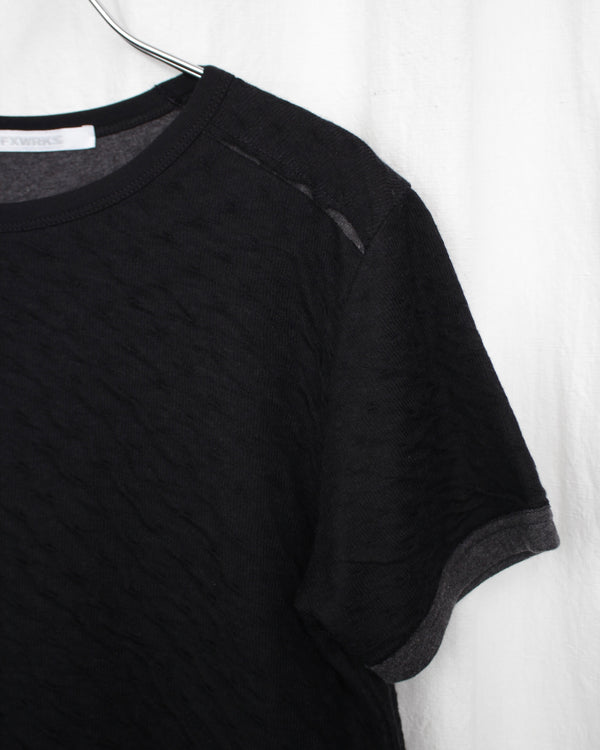 REVERSE T-SHIRT (FW24T08) Black/Grey