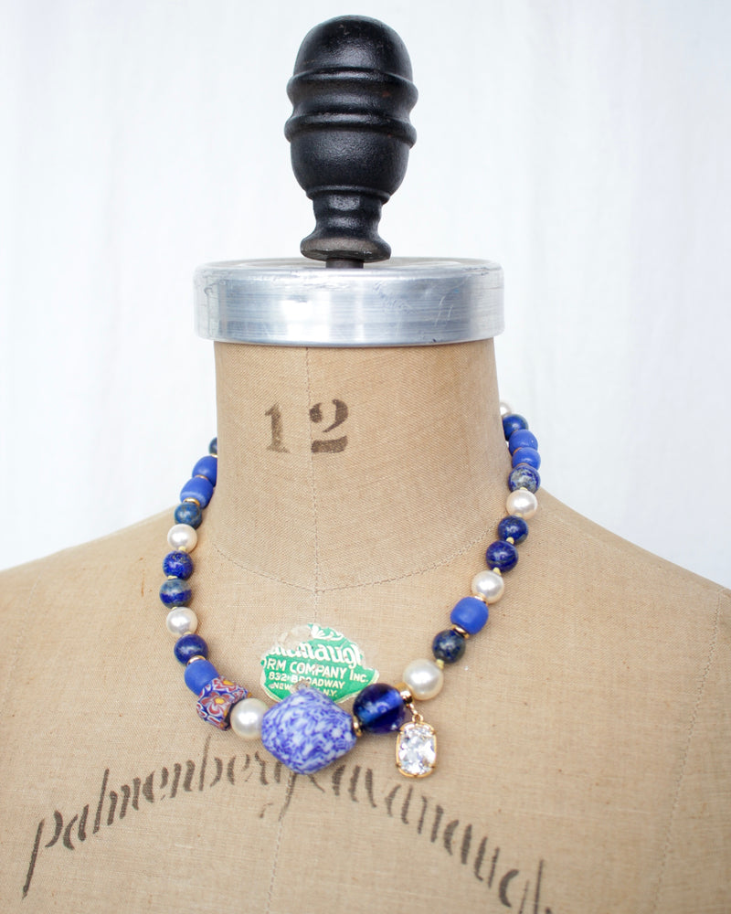 STORY NECKLACE (UA24NK02-599) Blue / White