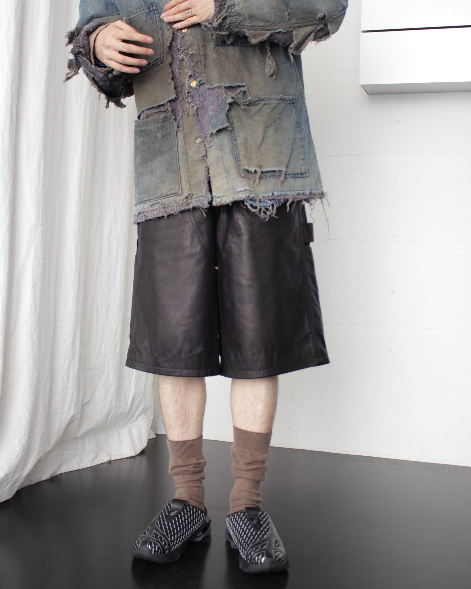 WALES BONNER / IVY SHORTS (US25LE03-LE02-999) Black – Mukta / Sal