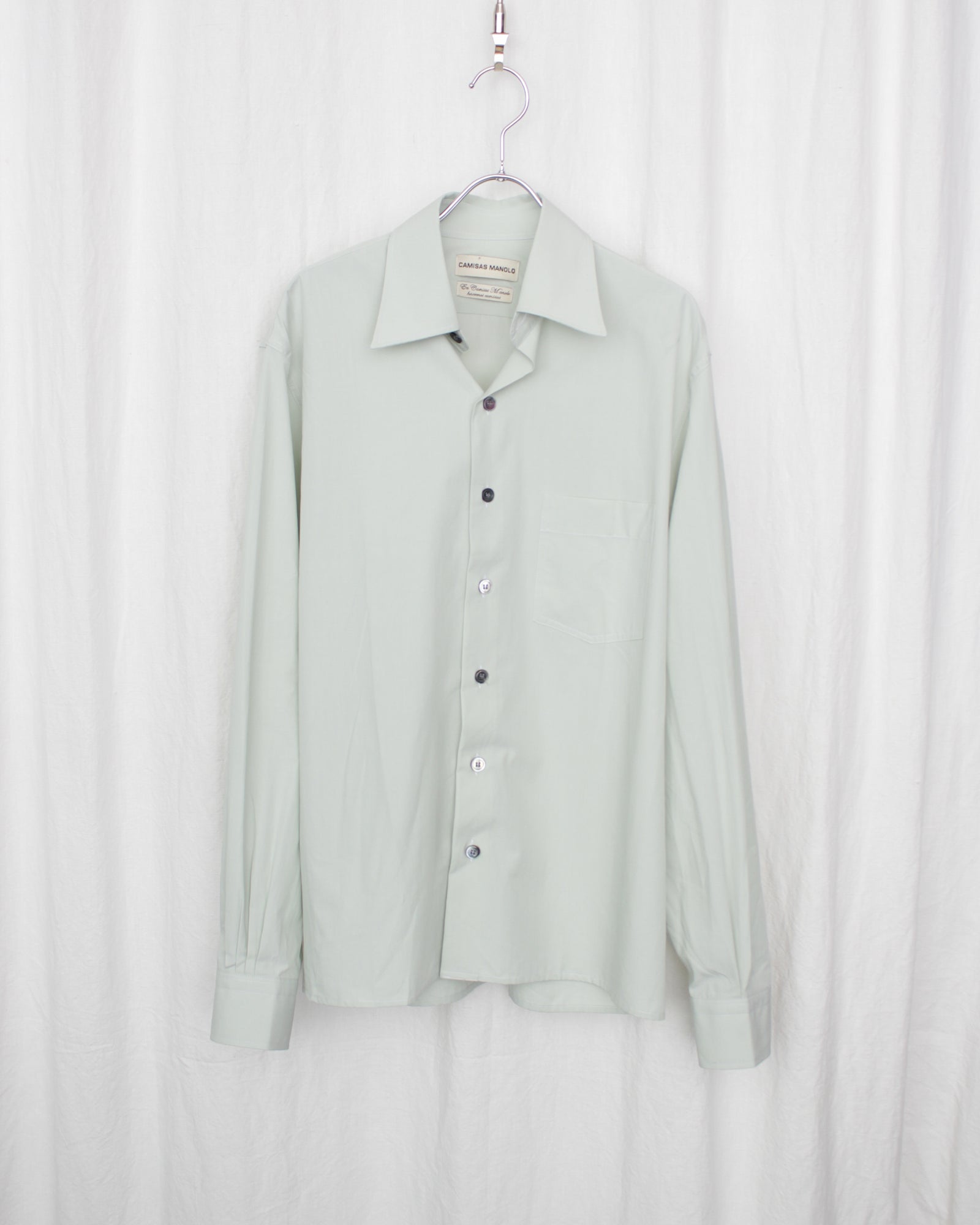 CAMISAS MANOLO カミサスマノロ 通販 SOFT GREEN CAMISA SHIRT