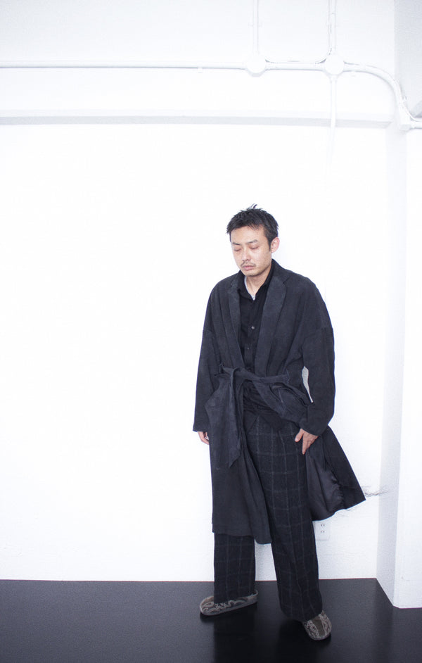 ENSOU. / DONI'S TROUSER - Black Check (E13P002)