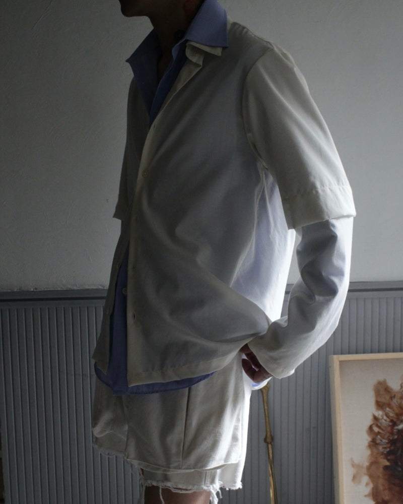 CAMISAS MANOLO / OFF WHITE DOUBLE SLEEVE SHIRT - Off White (CM-FIGMKT-03)