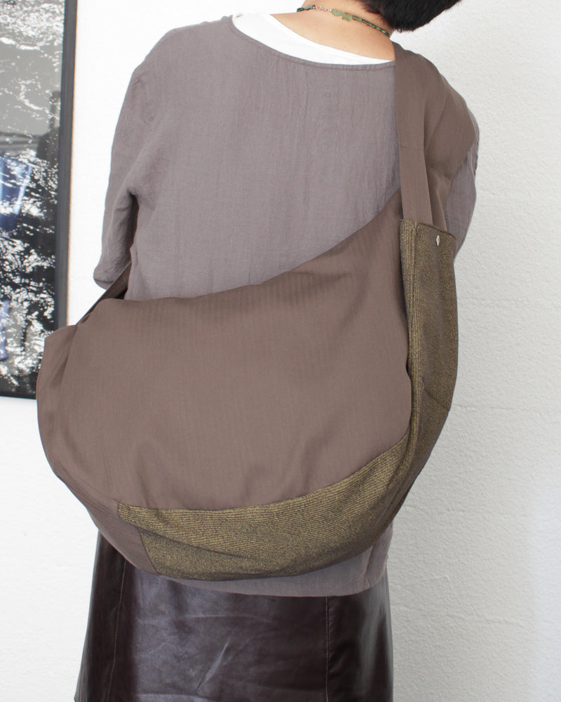 Omar Afridi / ZIPPED LIDIA BAG - Sand×Dirty Yellow (SS25-BAG-103-01)