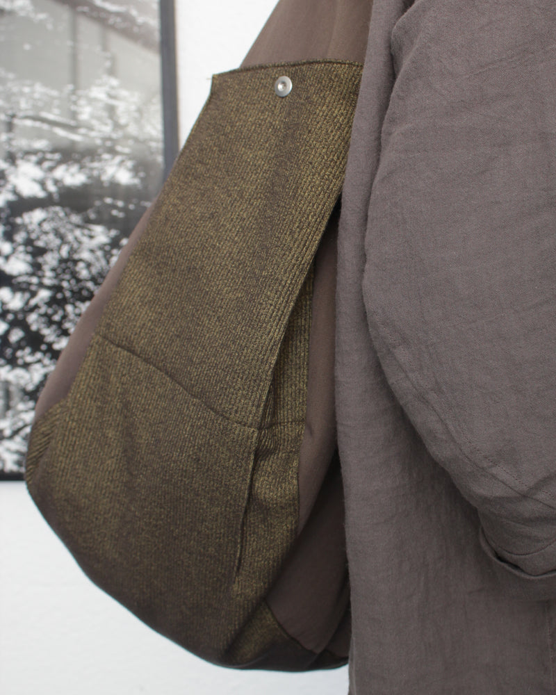 Omar Afridi / ZIPPED LIDIA BAG - Sand×Dirty Yellow (SS25-BAG-103-01)
