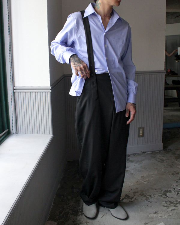 SULVAM / CLASSIC SUSPENDER SLACKS - Black (W-P04-100)