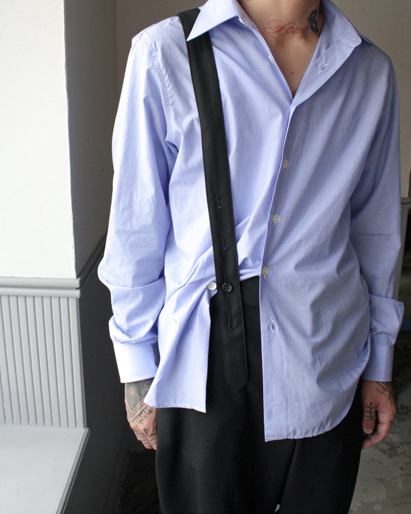 SULVAM / CLASSIC SUSPENDER SLACKS - Black (W-P04-100)
