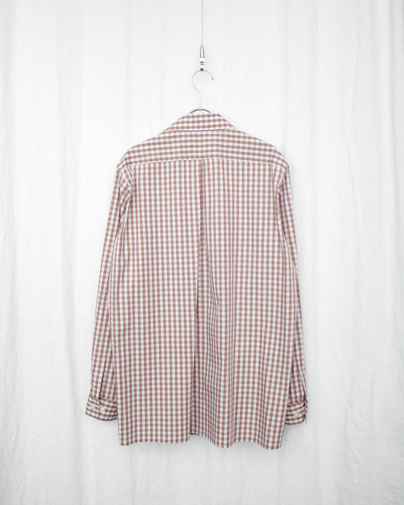 GINGHAM CHILDISH SHIRT (E12S002) Beige