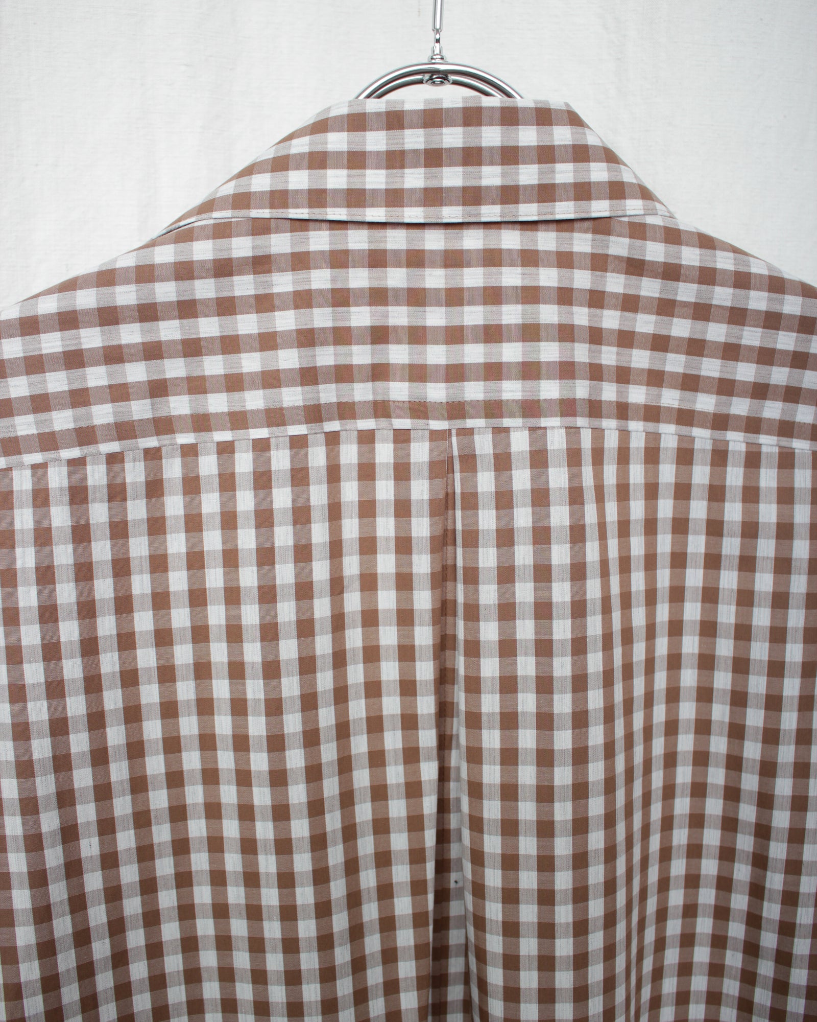 ENSOU. エンソウ 通販 GINGHAM CHILDISH SHIRT (E12S002) Beige