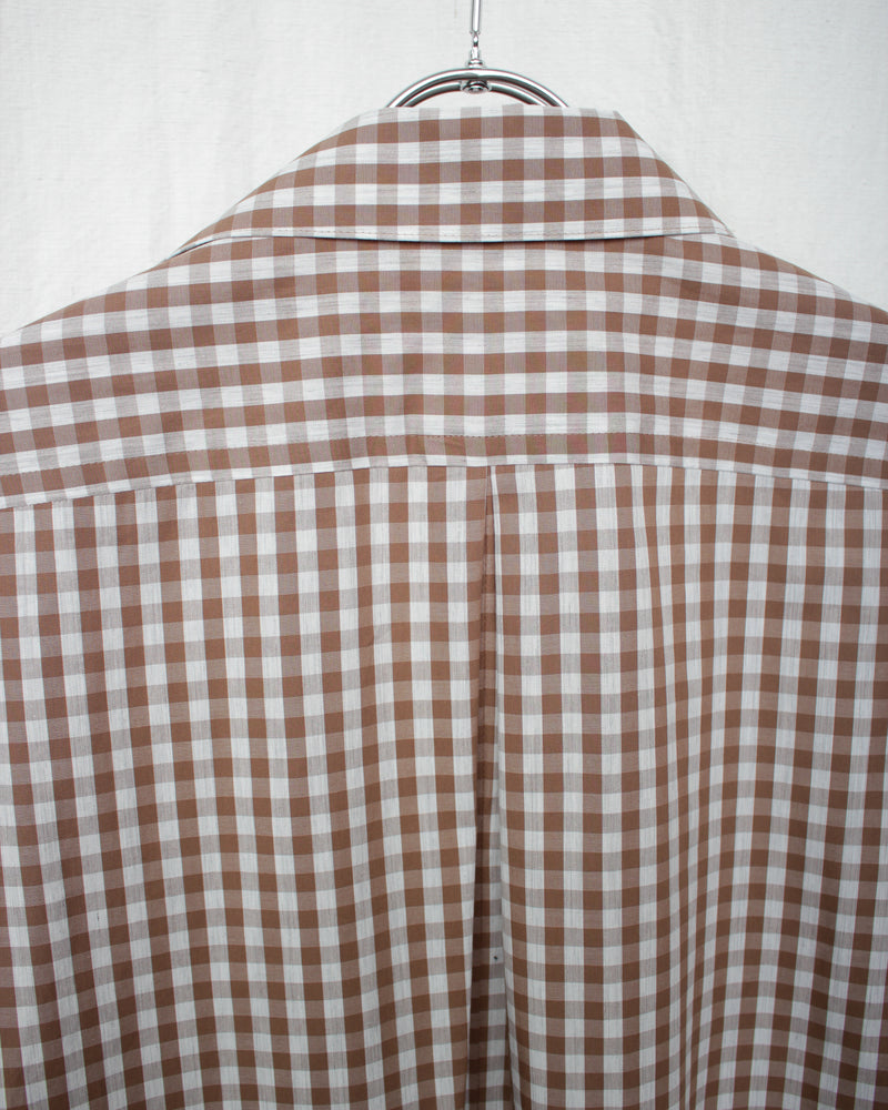 GINGHAM CHILDISH SHIRT (E12S002) Beige