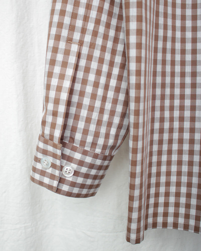 GINGHAM CHILDISH SHIRT (E12S002) Beige