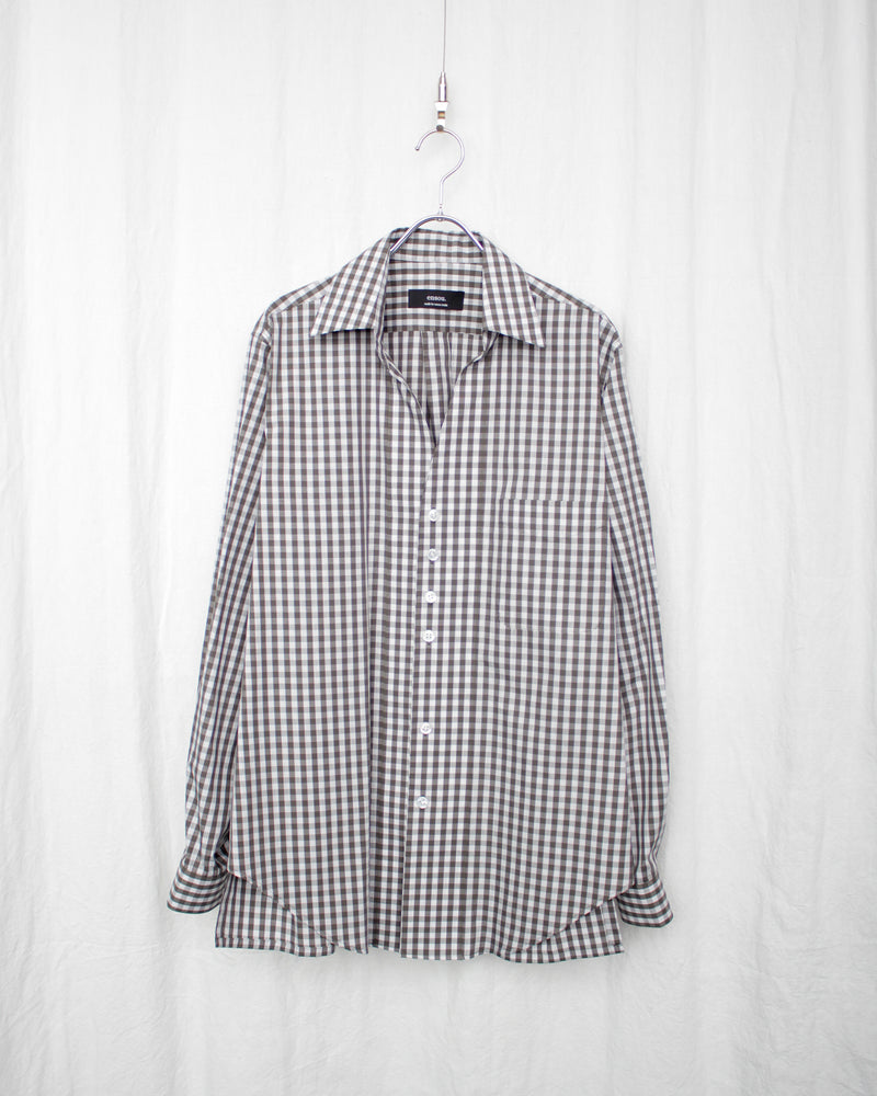 GINGHAM CHILDISH SHIRT (E12S002) Grey