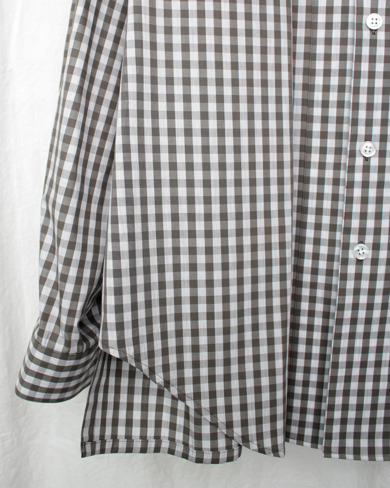 GINGHAM CHILDISH SHIRT (E12S002) Grey