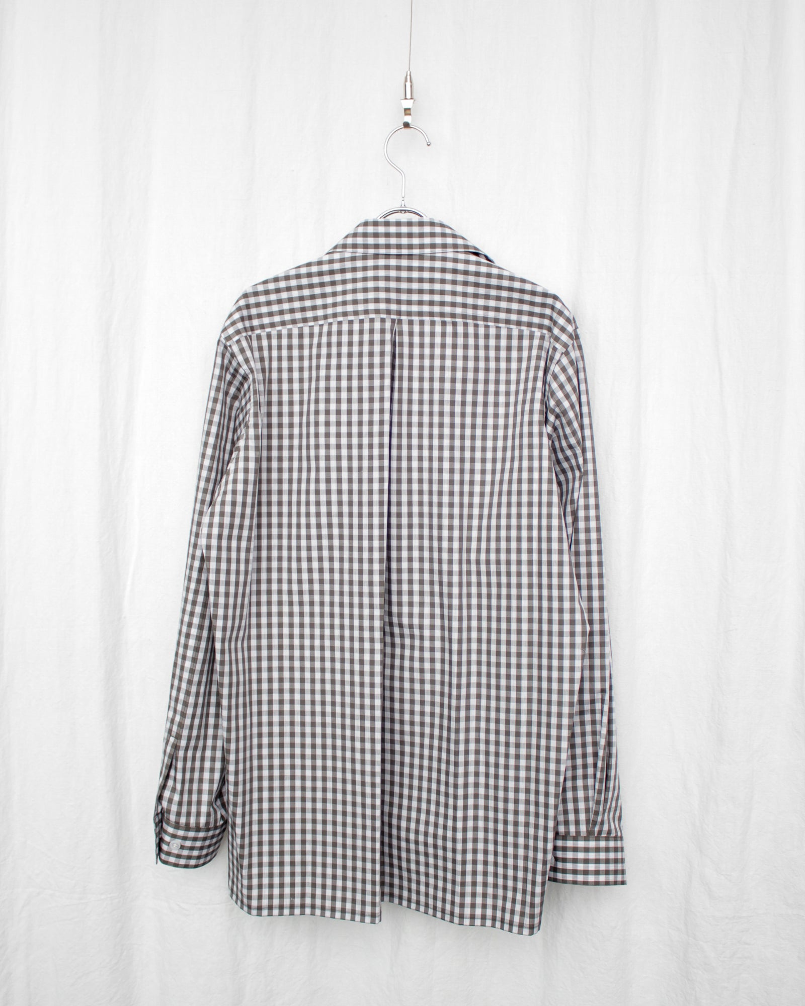 ENSOU. エンソウ 通販 GINGHAM CHILDISH SHIRT (E12S002) Grey