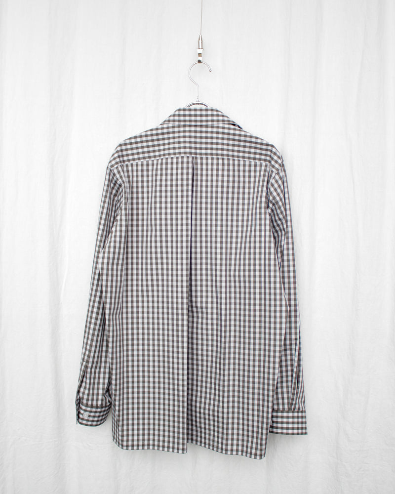 GINGHAM CHILDISH SHIRT (E12S002) Grey