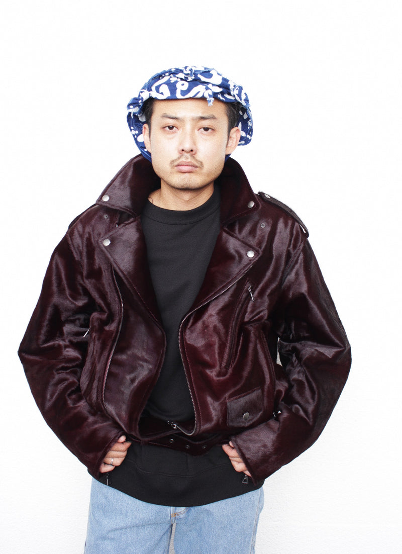 DRIES VAN NOTEN / LODZ 2371 M.L.JACKET - Burgundy (252-021803-2371)