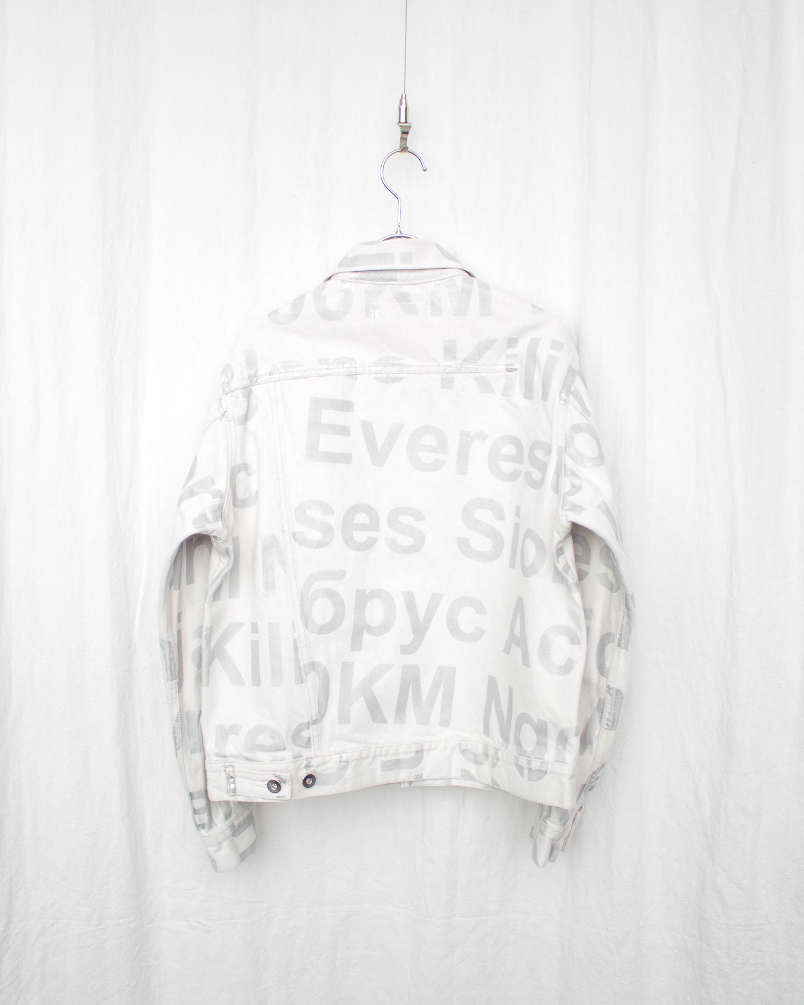 ENSOU. エンソウ 通販 ERASED JEAN JACKET-WASHED (E12J011) White X
