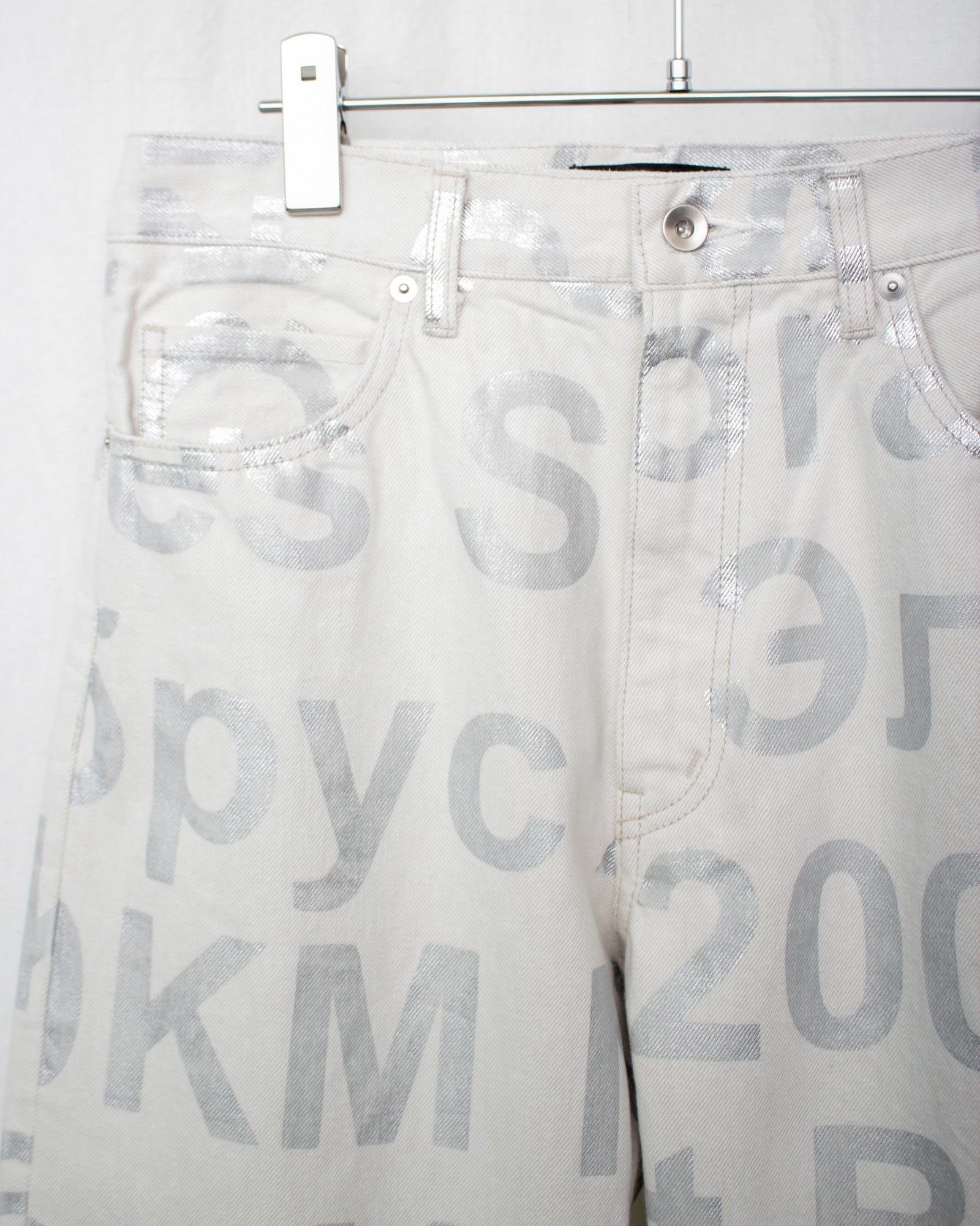 パンツ ensou. Big-E 4PK Jeans (White x Silver) ENSOU. エンソウ 通販 BIG-E 4PK JEANS-WASHED (E12P010) White