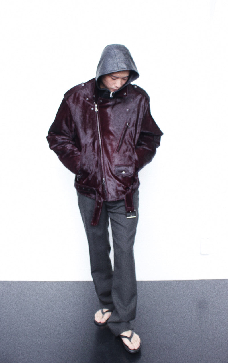 DRIES VAN NOTEN / LODZ 2371 M.L.JACKET - Burgundy (252-021803-2371)