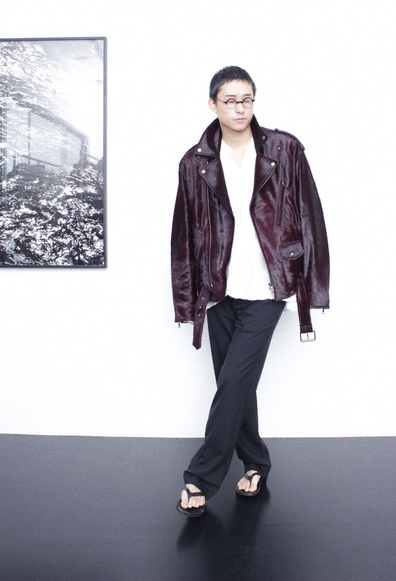 DRIES VAN NOTEN / LODZ 2371 M.L.JACKET - Burgundy (252-021803-2371)