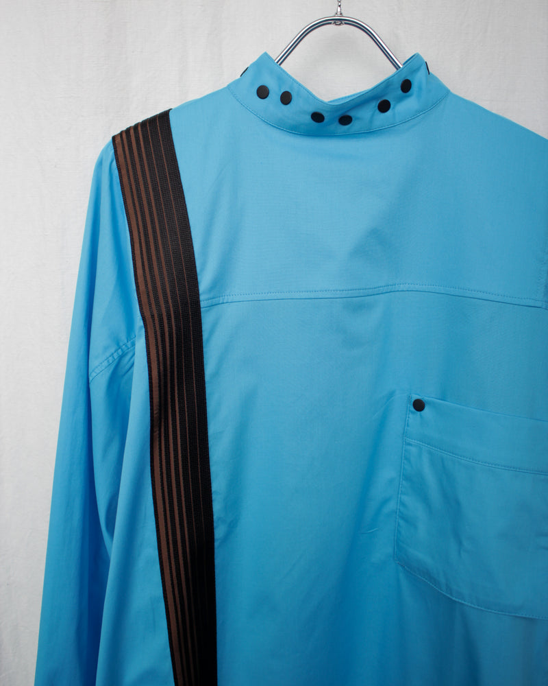 INEX SNAP LONG SHIRT (KKSS25SH03-65) Blue Lucent