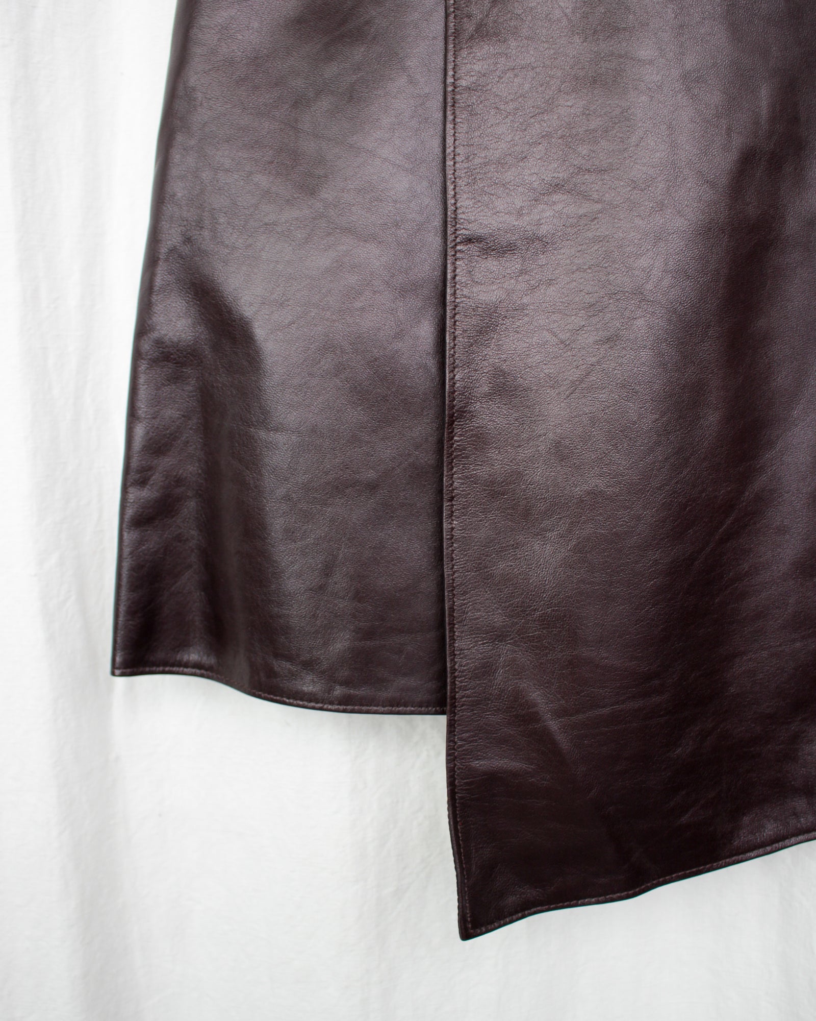 Omar Afridi / WRAPPED SKIRT (SS25-SKT-101-03) Mahogany – Mukta / Sal